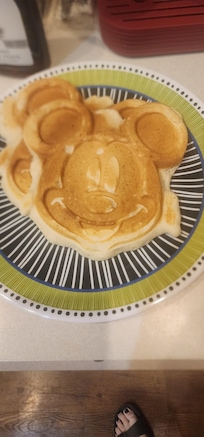 They have a mickey mouse waffle maker.