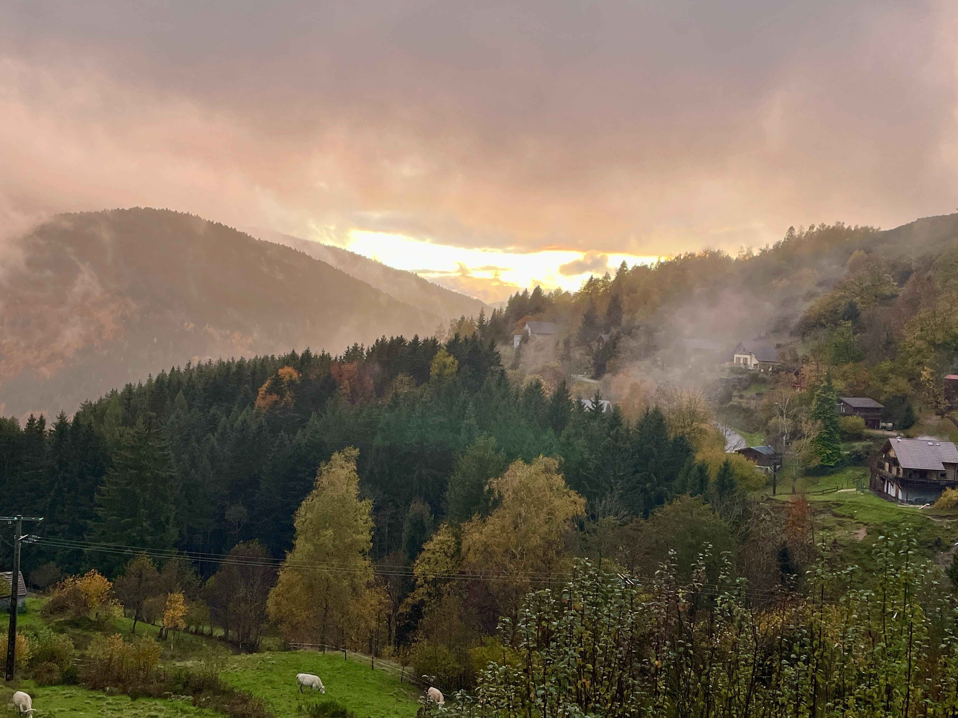 Aussicht aus dem Wohnzimmer 