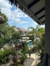 Vista desde la habitación de arriba.