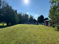 Back yard view from the lake