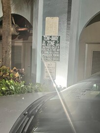 These cars were all aloud to park there even though it was a fire lane and signs were posted as you can see!