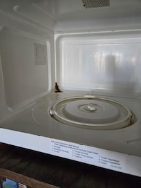 Rusty corner in microwave