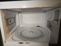 Rusty inside of the microwave