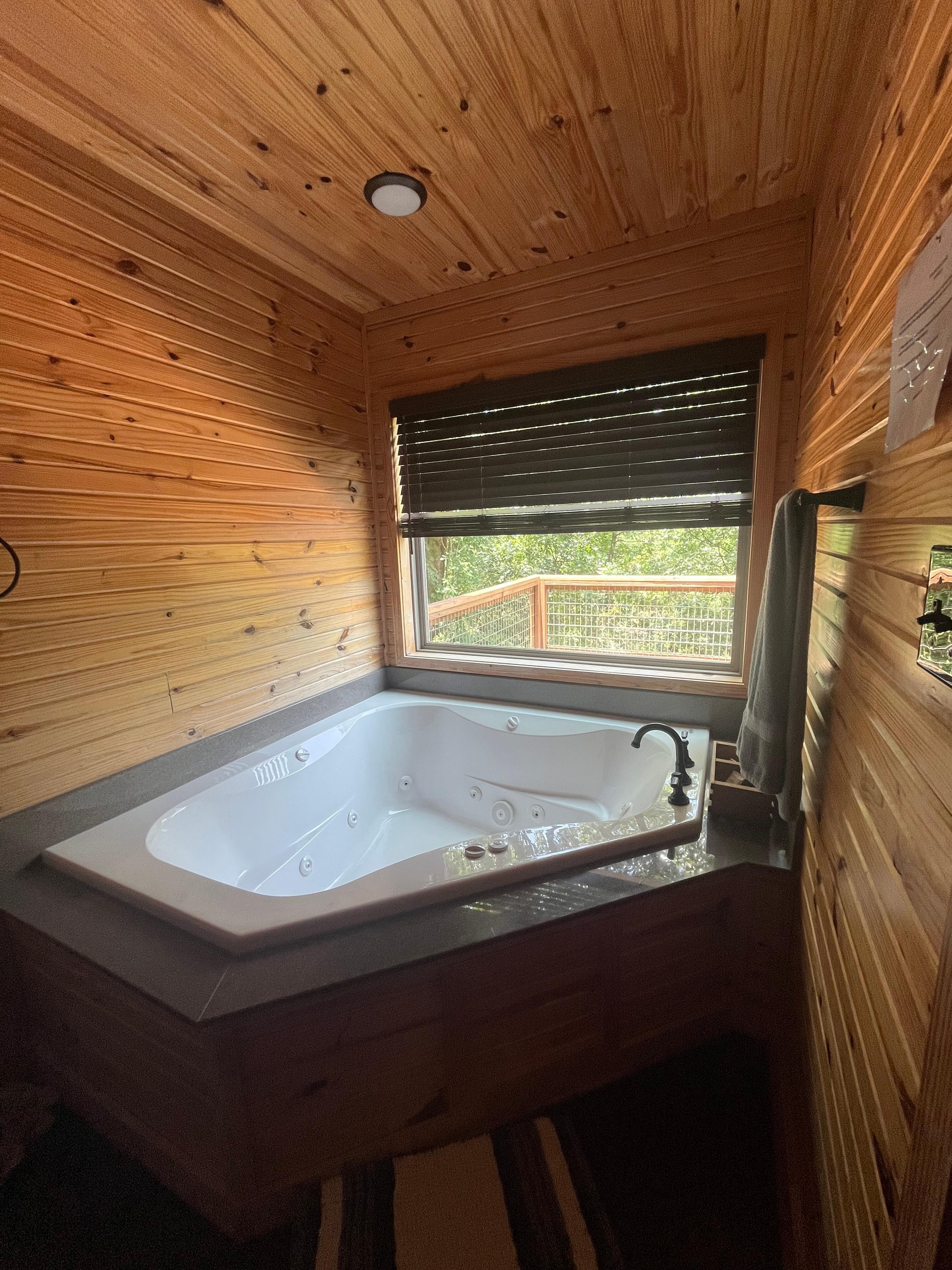 Jacuzzi tub!