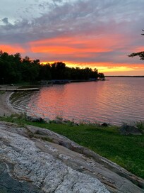 Sunset from deck