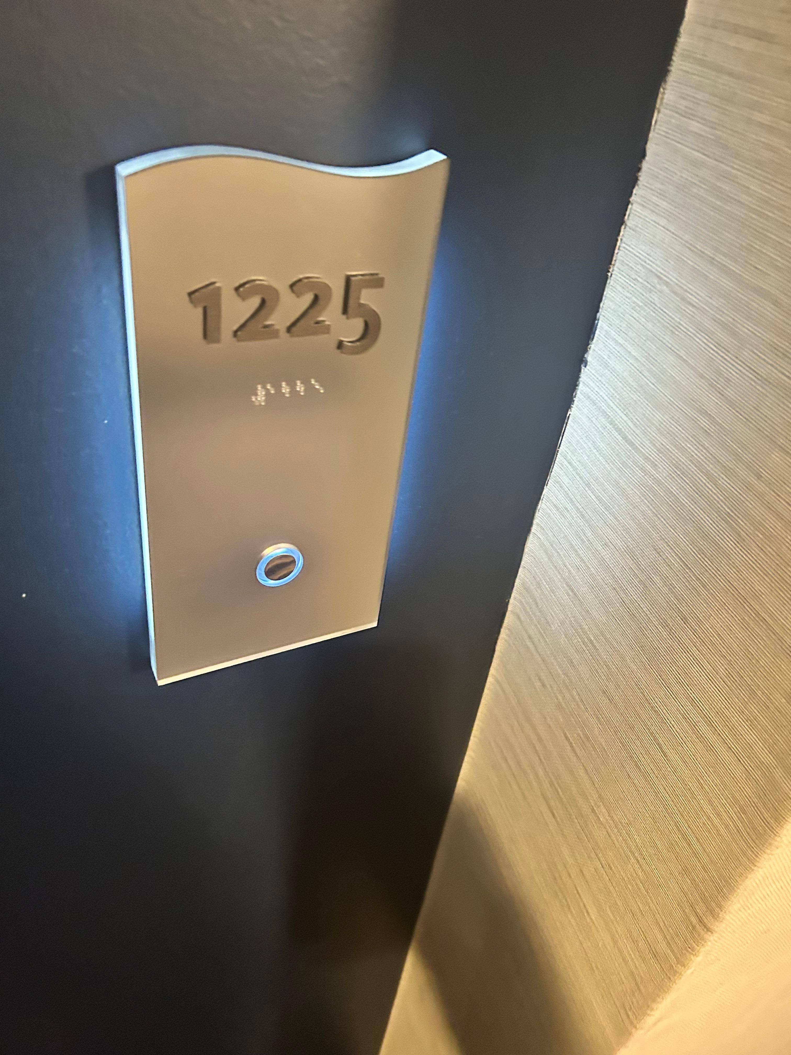 My room number has my birthday numbers 12/25