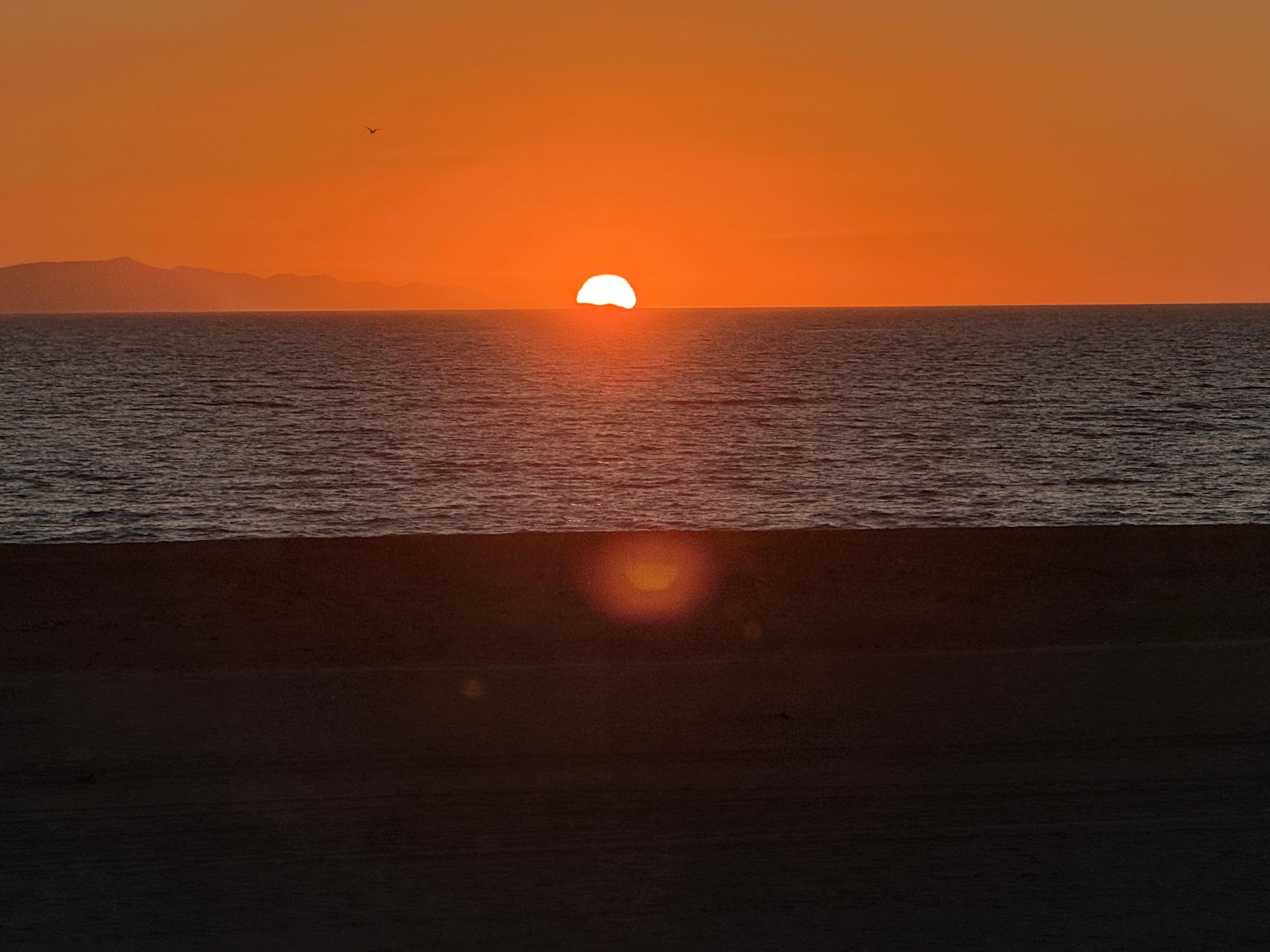 Sunset from upper balcony 