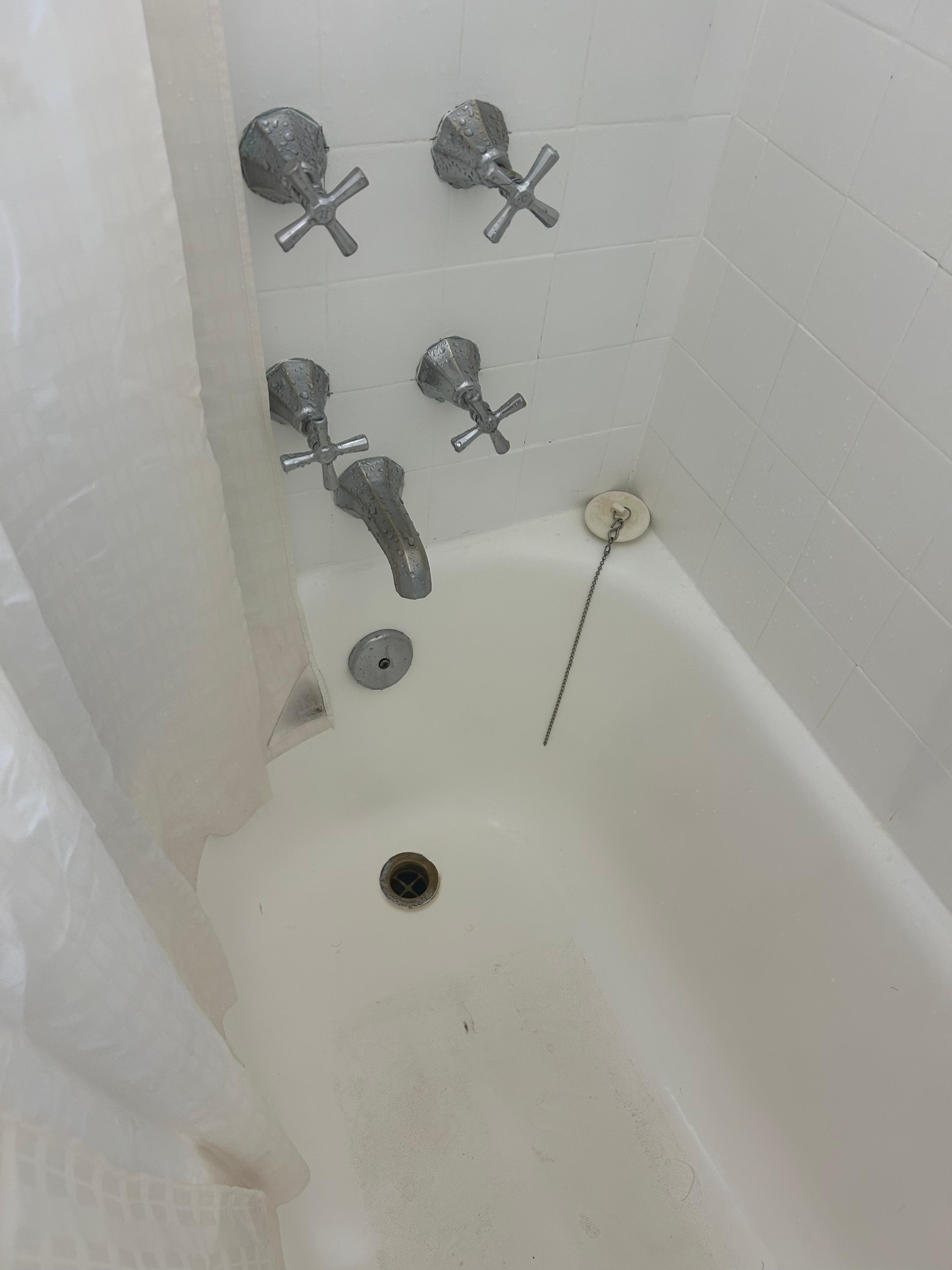 This is the bathroom I got for paying almost 400 dollars a night!