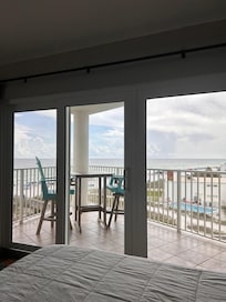 View from inside room.