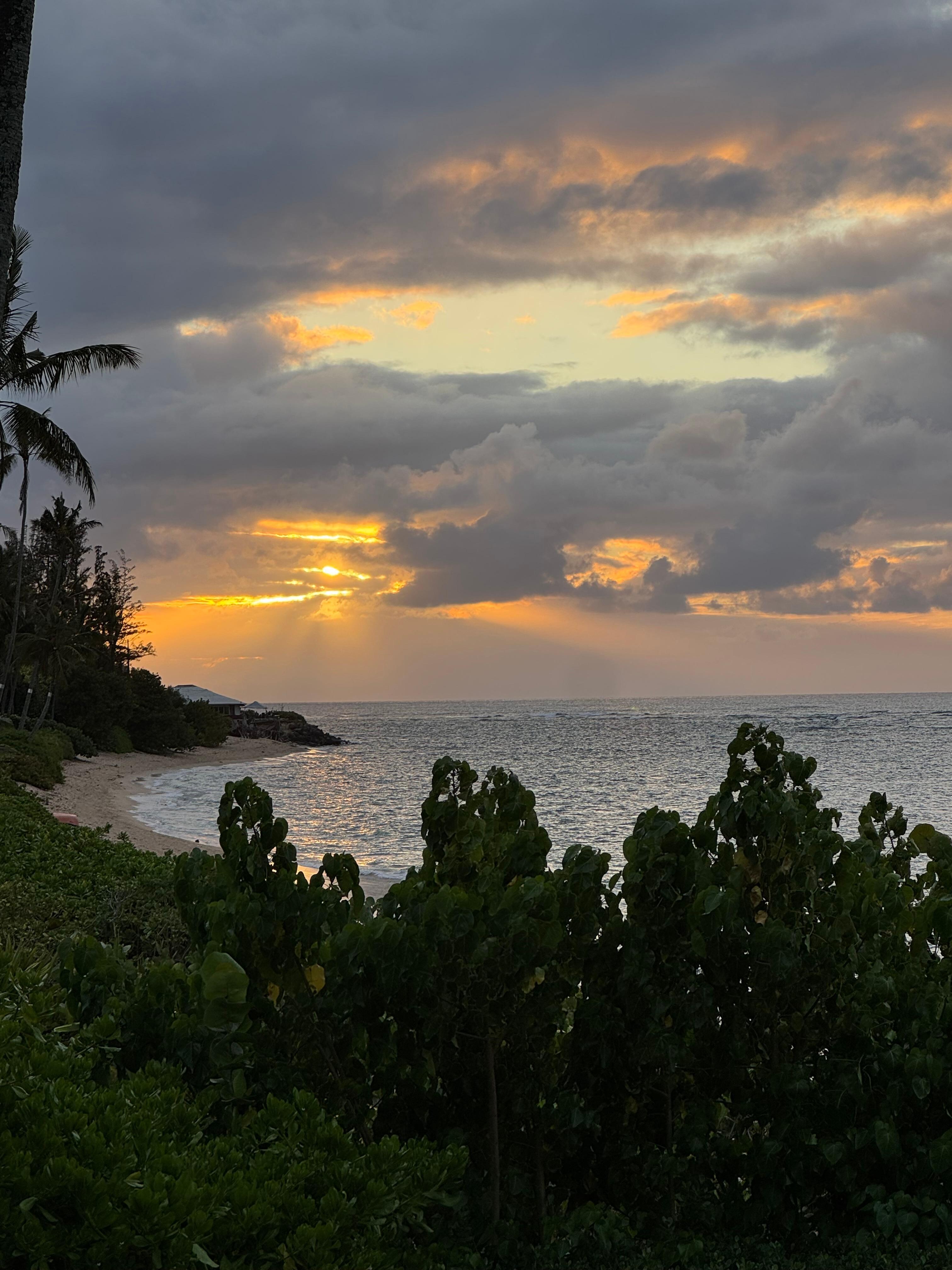Sunset from the deck