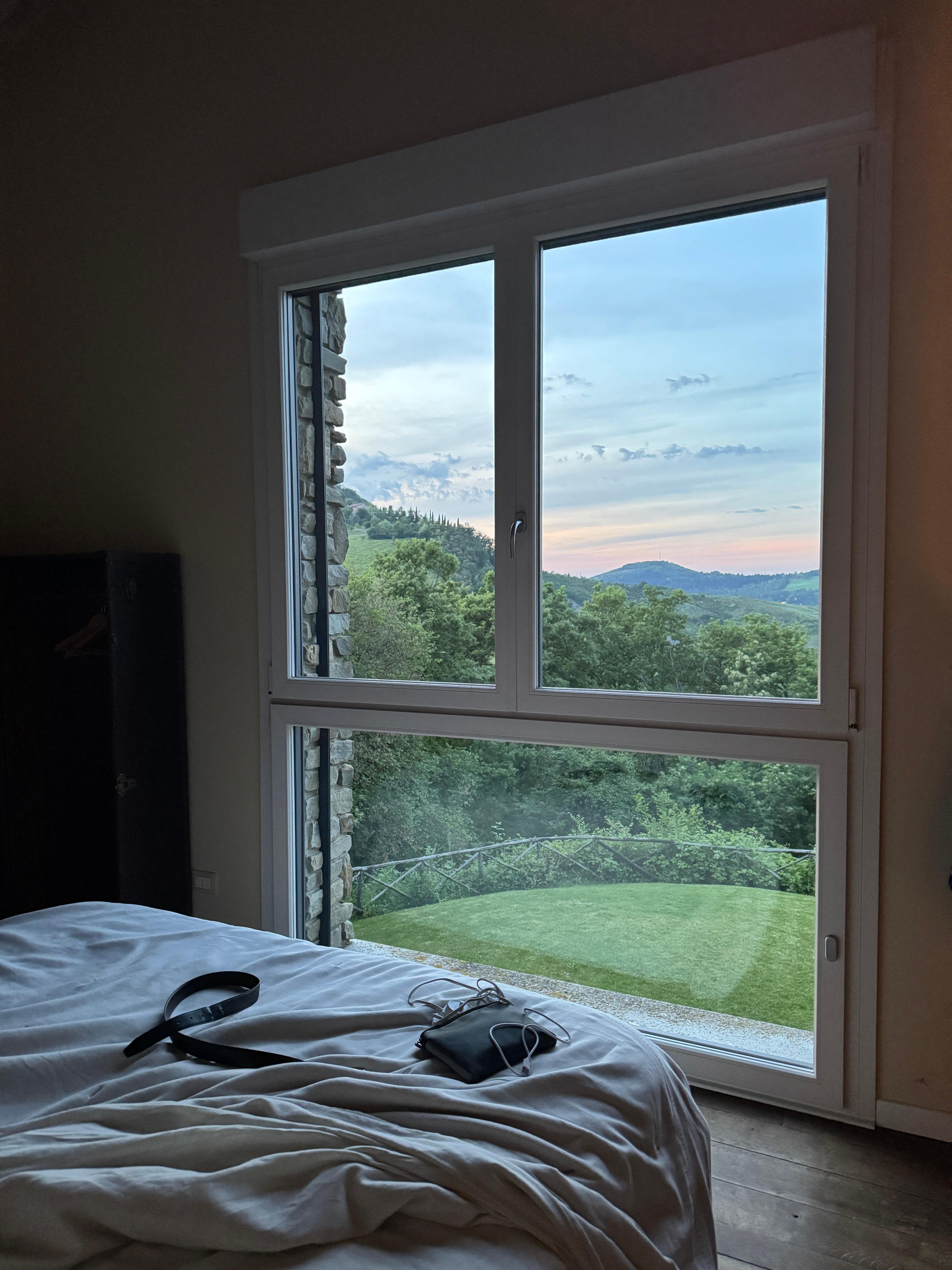Sunset from the master bedroom window 