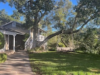 Back yard, back of house