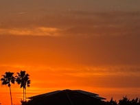 Sunset from screened in porch