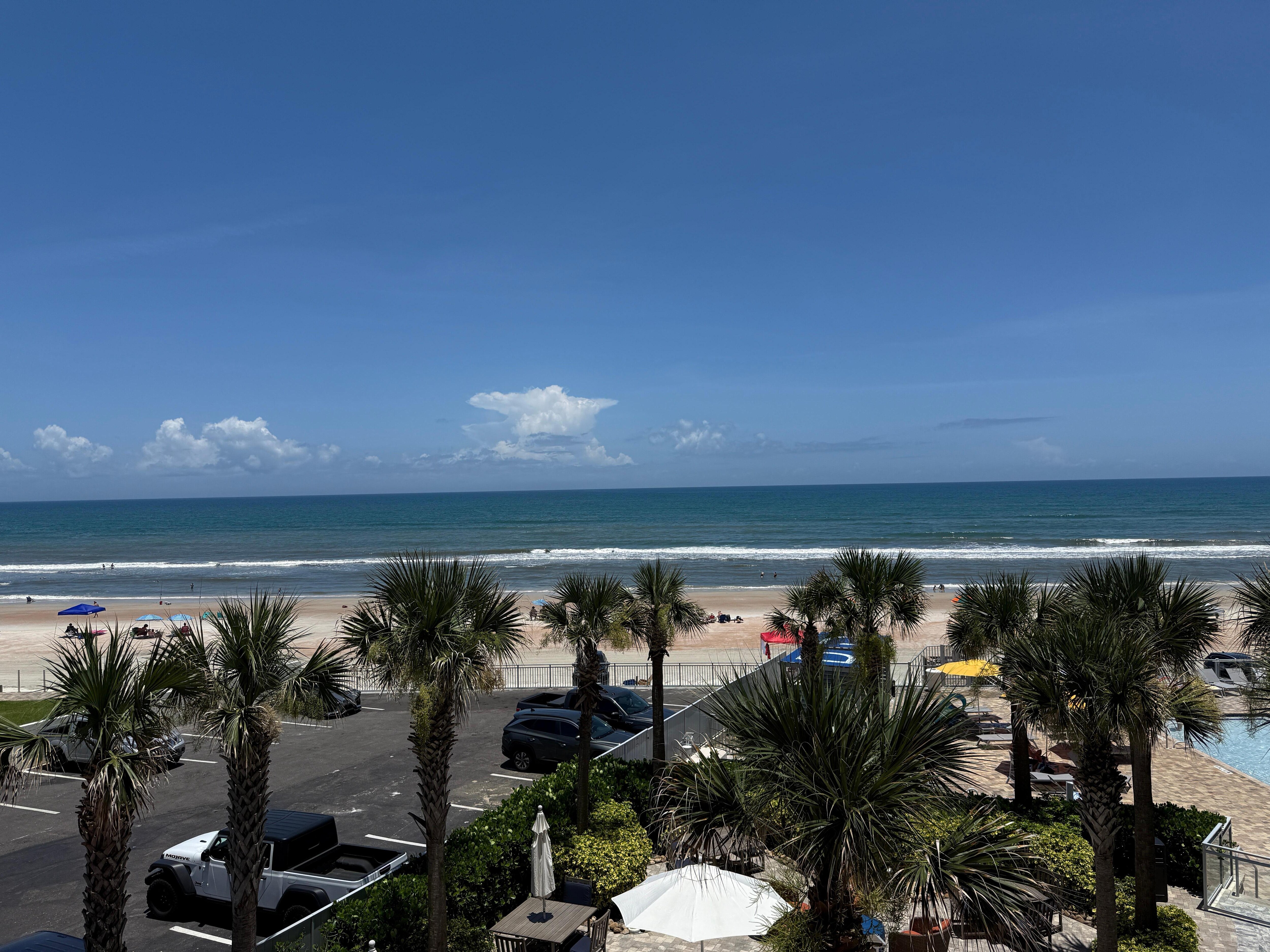 Beach front view