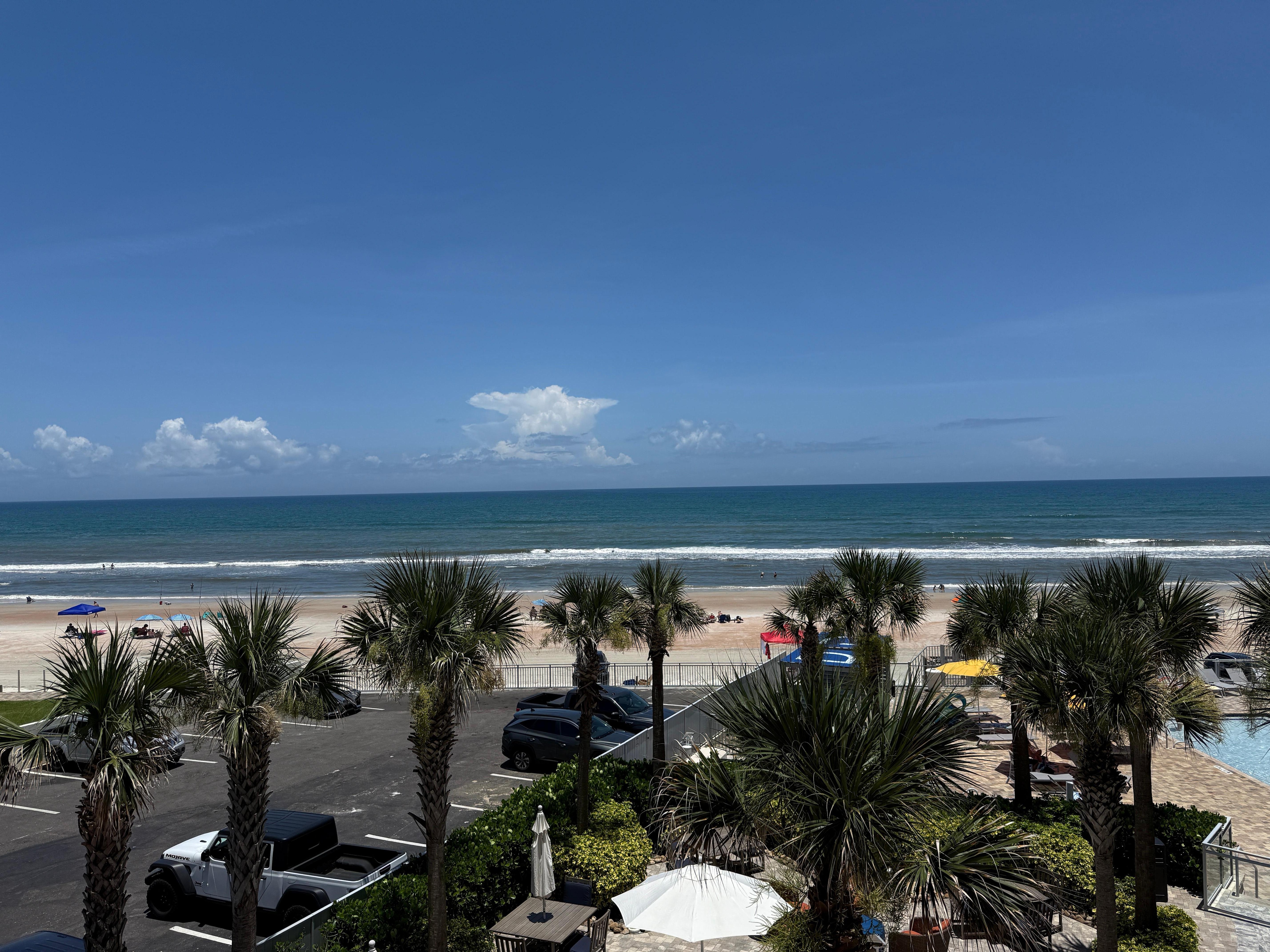Beach front view