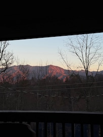 the sunset hitting the mountains was unreal!