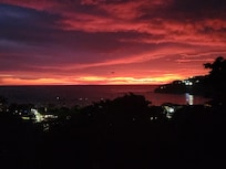 View at sunset from back porch