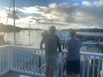 Watching the last of the light from The Loft’s balcony.
