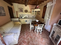 Living room and kitchen