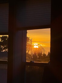 Sunset from upstairs.