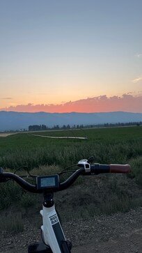 Sunset biking around the area is a must