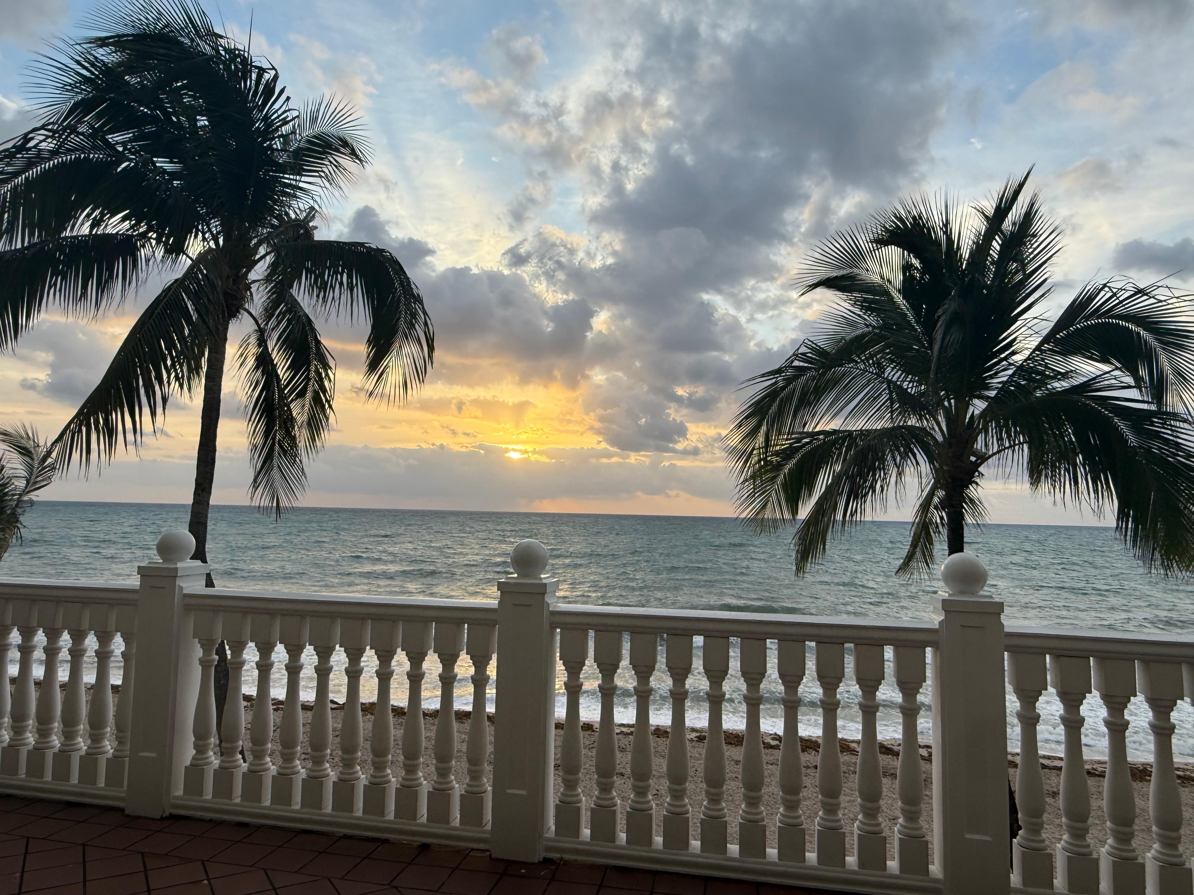 Sunrise from 2nd floor.