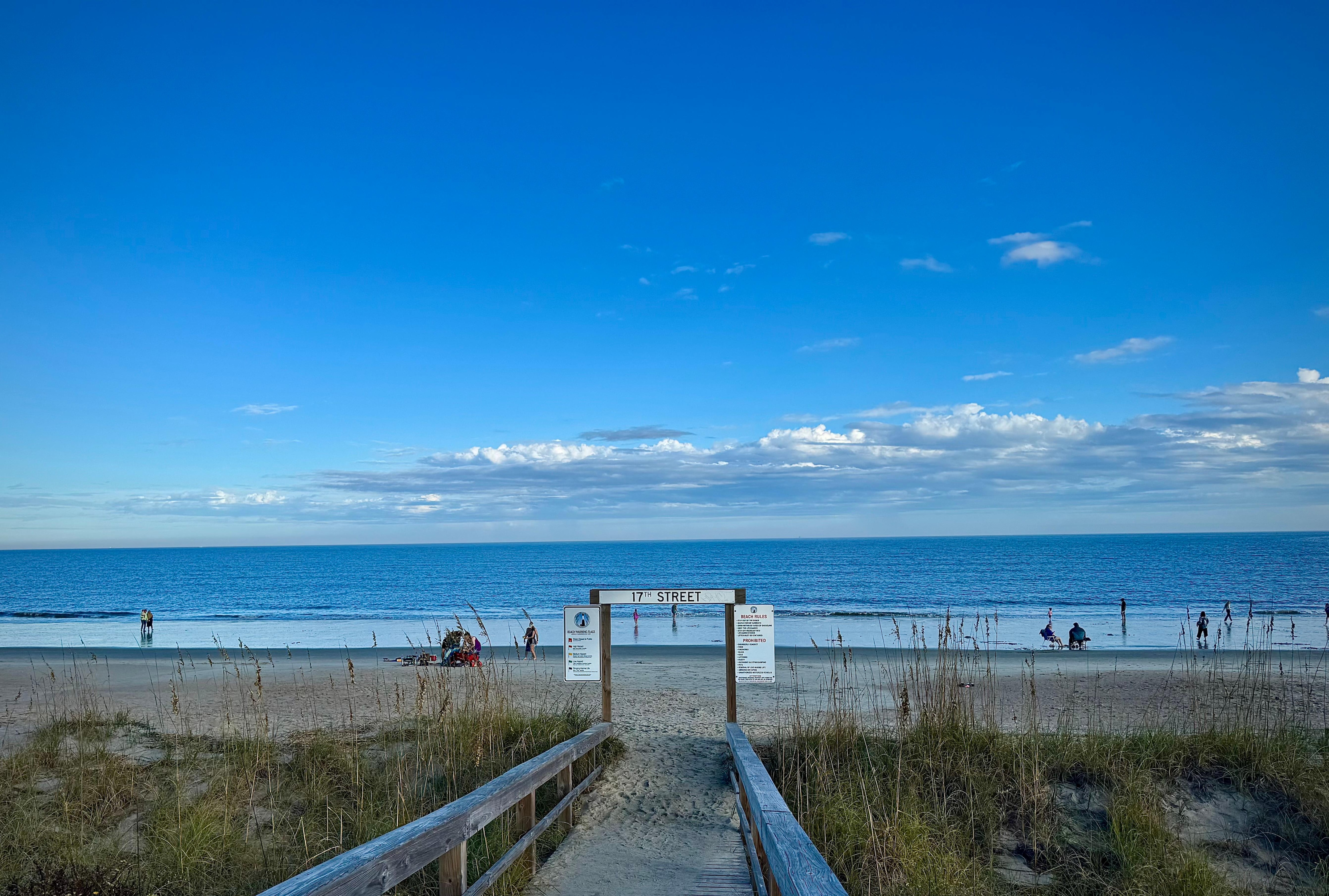 The beach is just a short walk from the house and the view is incredible! 