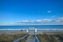 The beach is just a short walk from the house and the view is incredible!