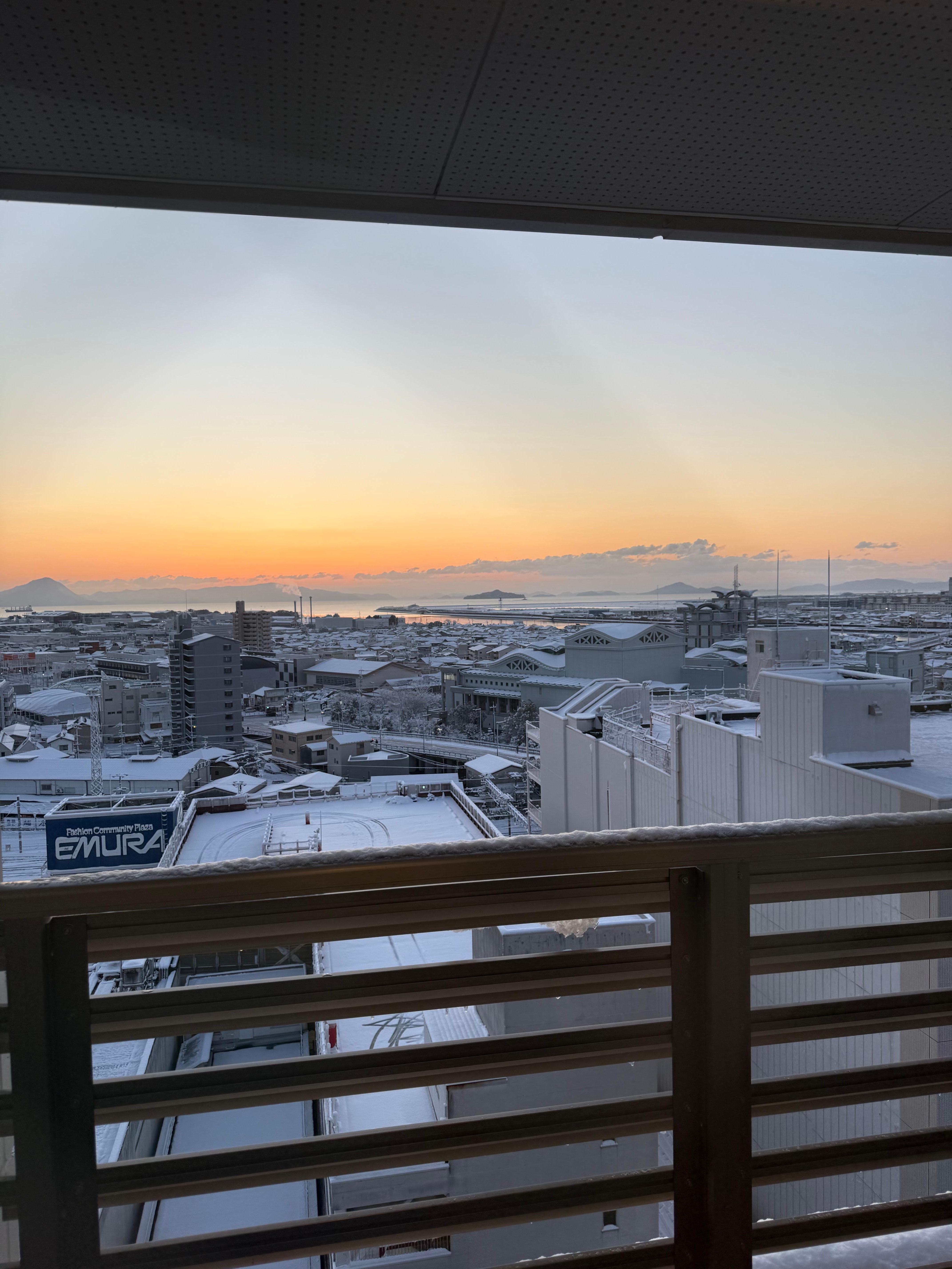 My beautiful view from the fire exit 