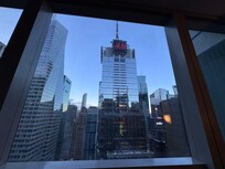 Morning view out the window of our room