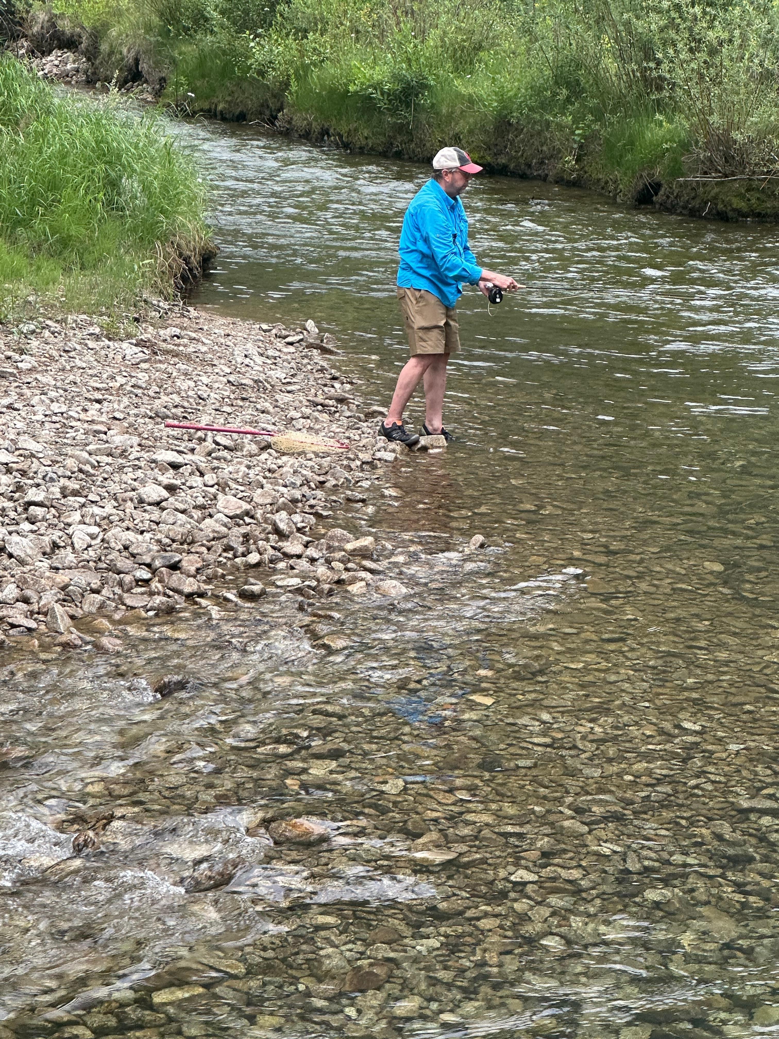 Fly fishing on Chalk Creek