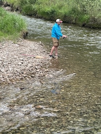 Fly fishing on Chalk Creek