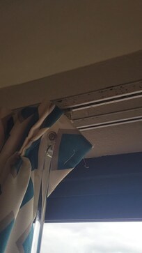 Dirt or mold on curtain