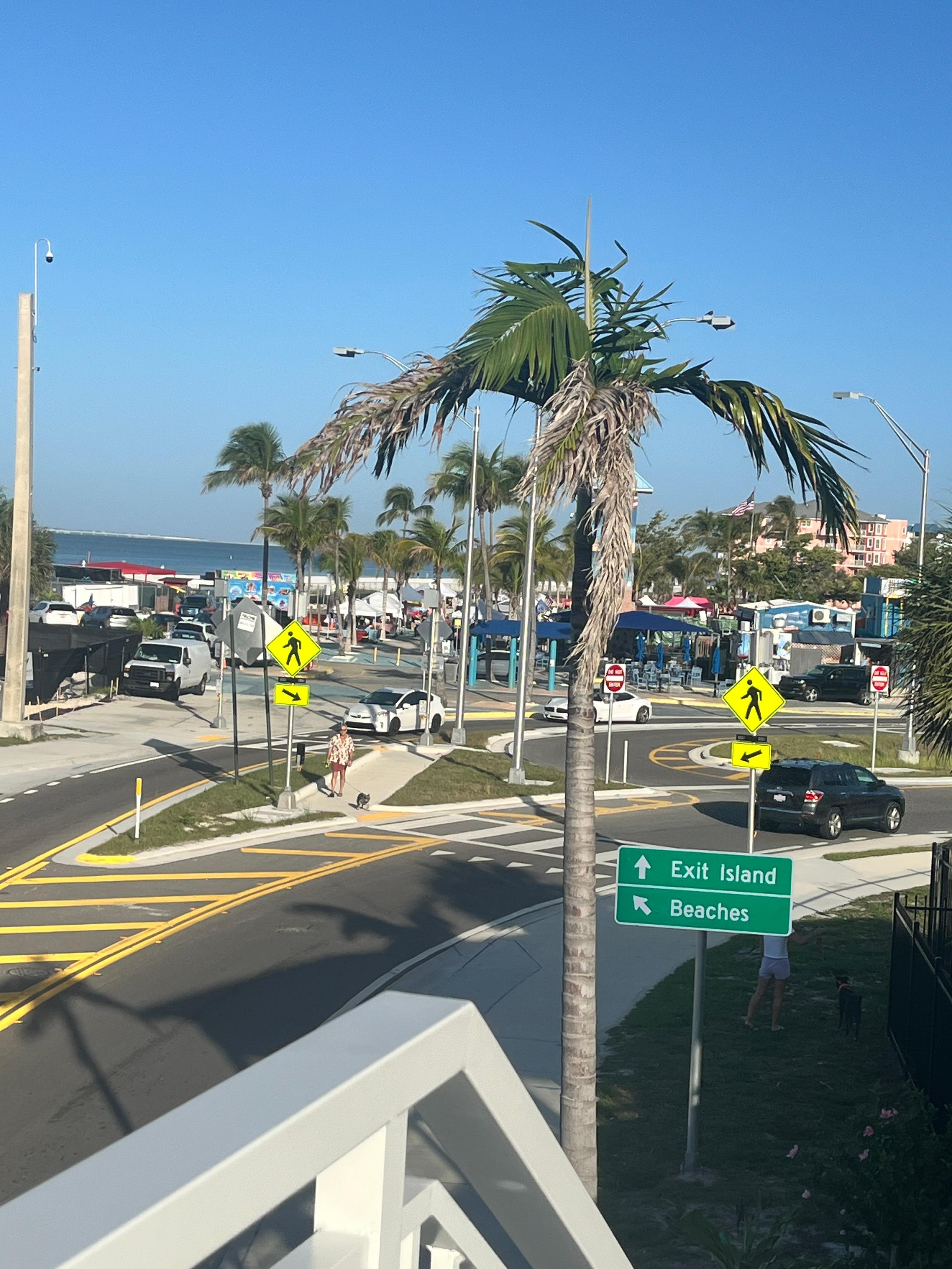 Times Square view from spacious outdoor space 