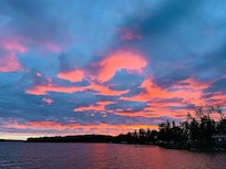 Sunset view from the deck stunning!