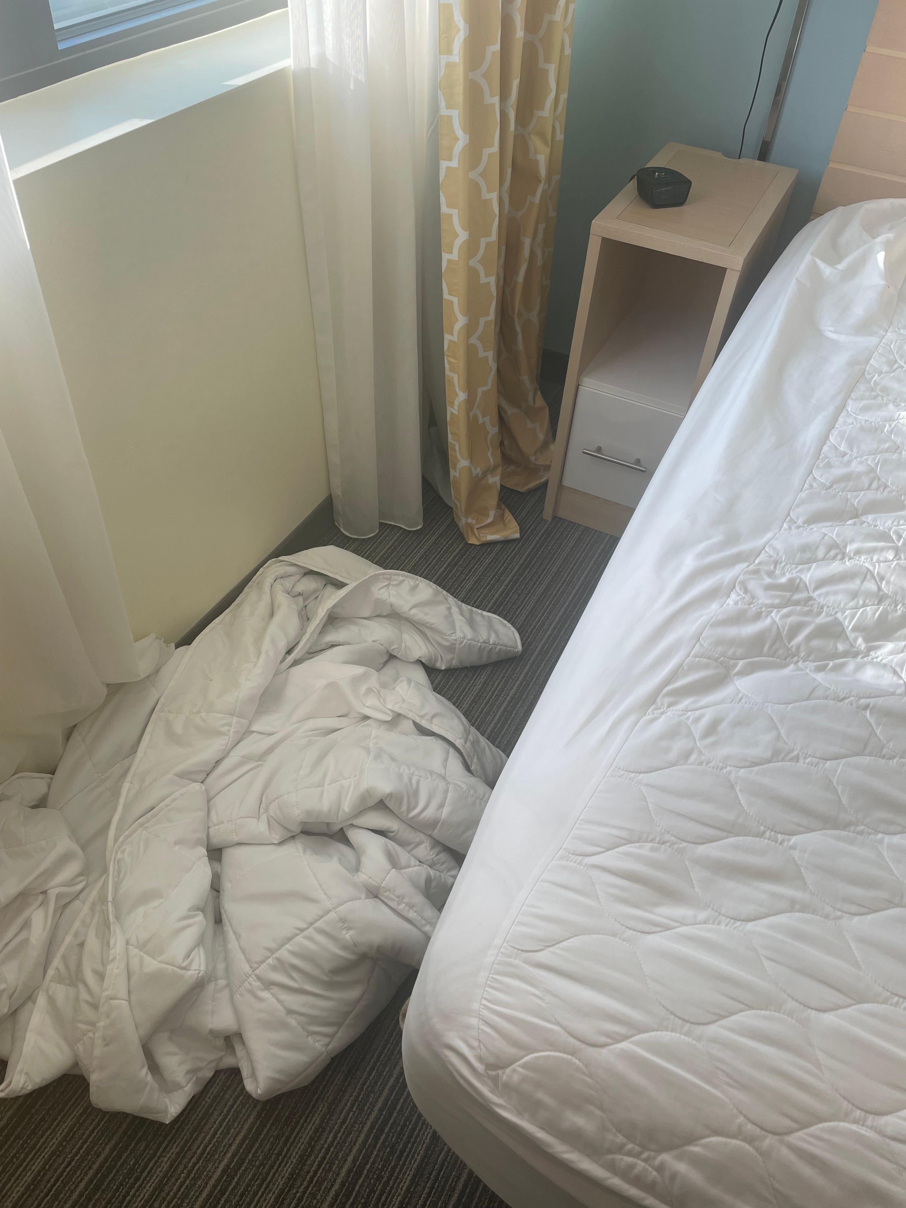 How we arrived to find the room at check in 