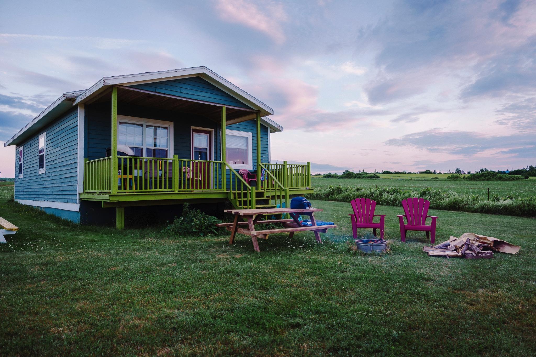 The view from the front lawn.