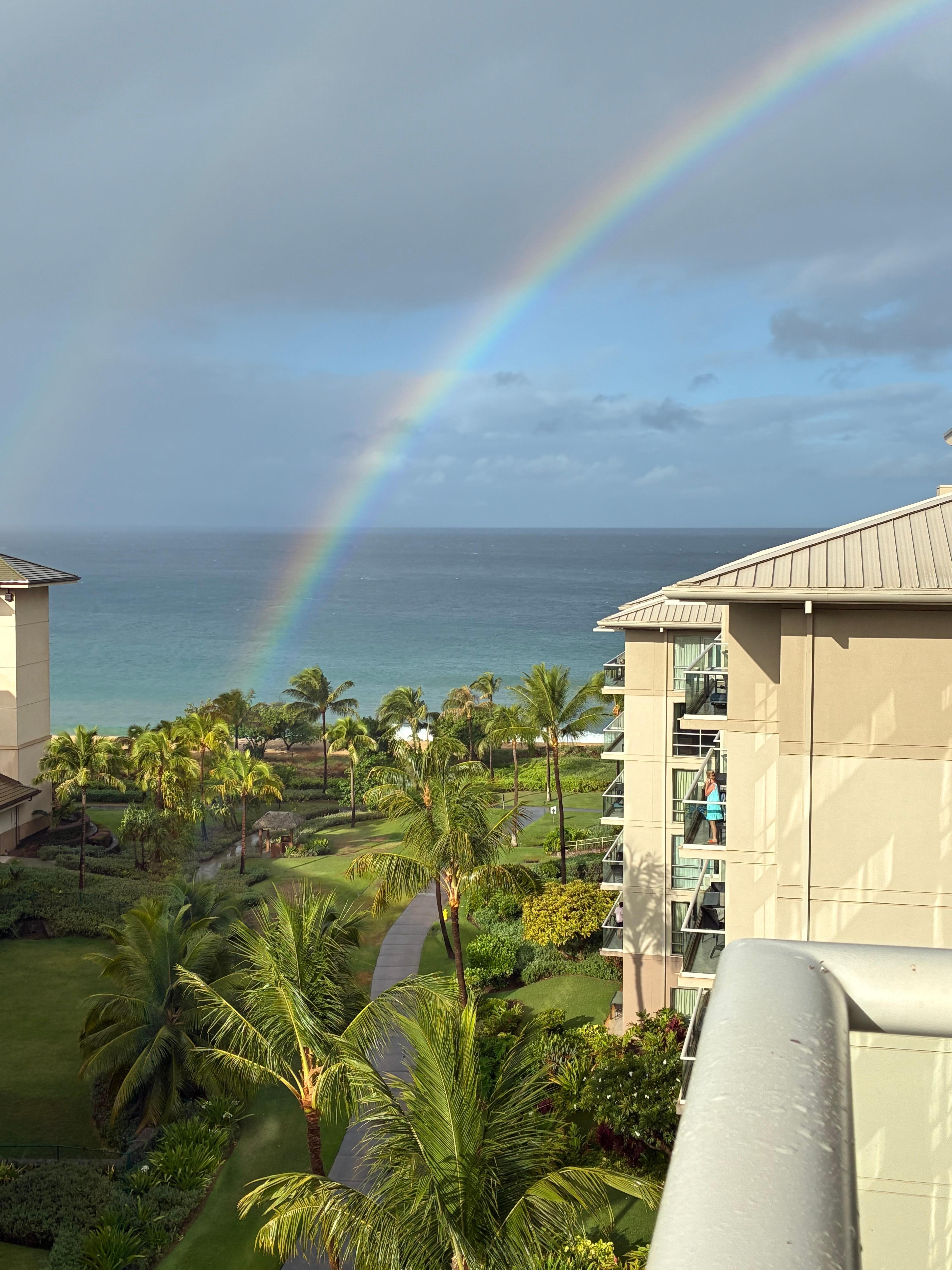 Most perfect rainbow we’ve ever  seen!