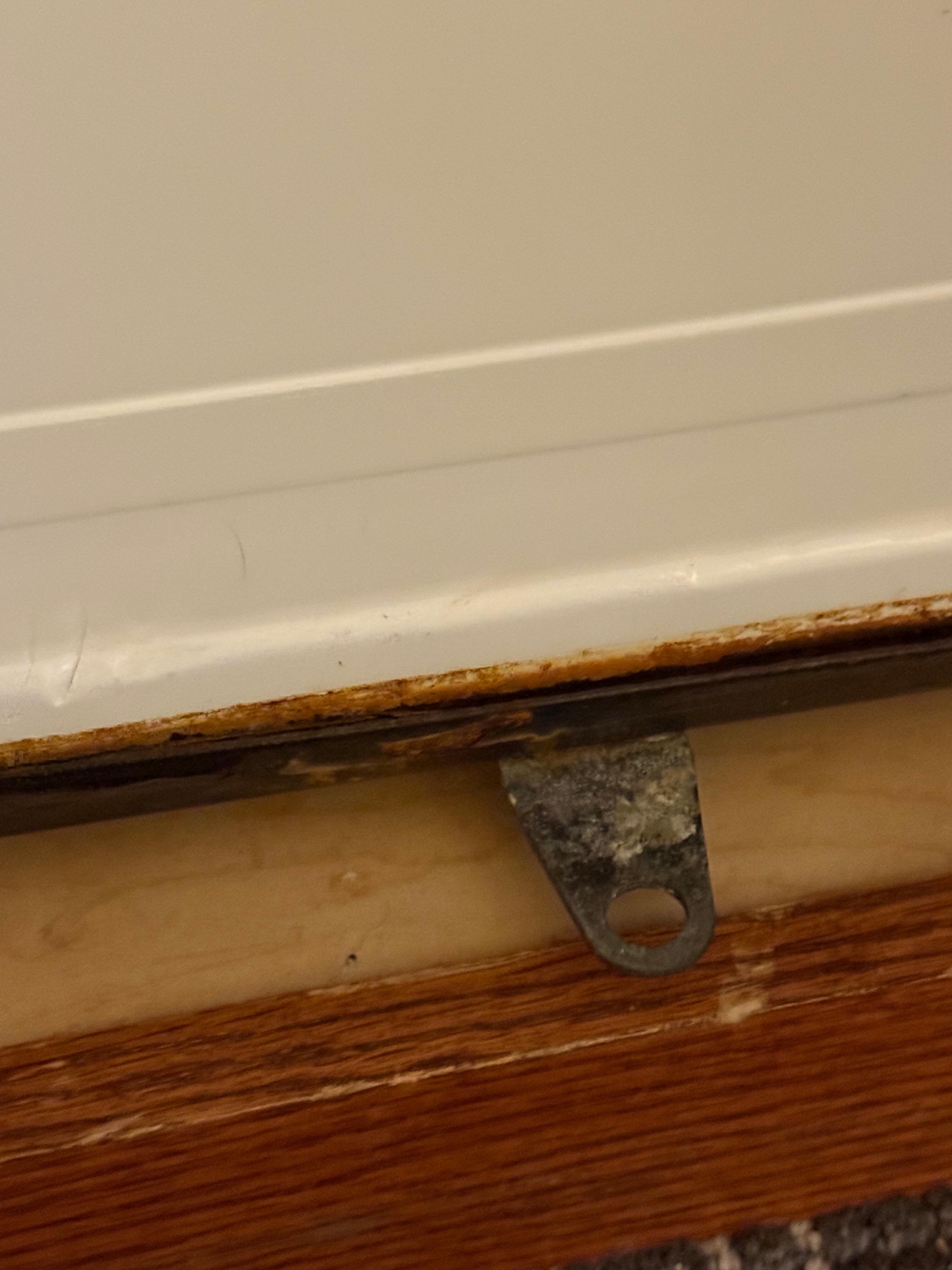 Rusty broken refrigerator 