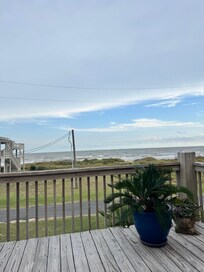 From the porch swing on the deck