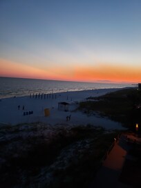 Sunset from balcony.