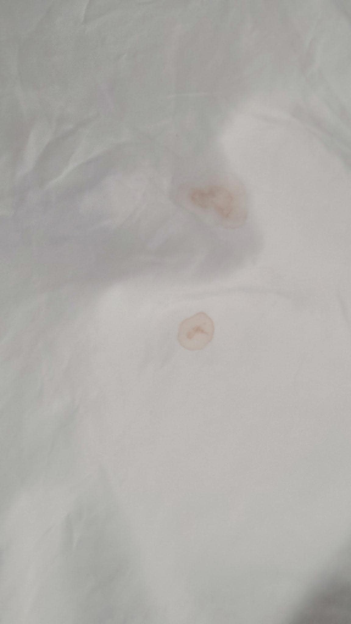 Blood on the pillowcases