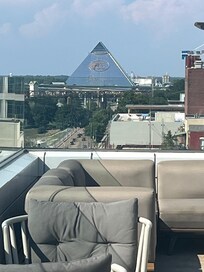 From the rooftop bar. Great experience