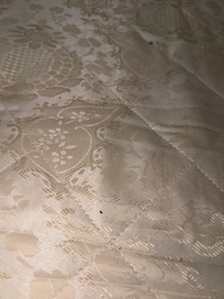 Pull out mattress was covered in crumbs and hair