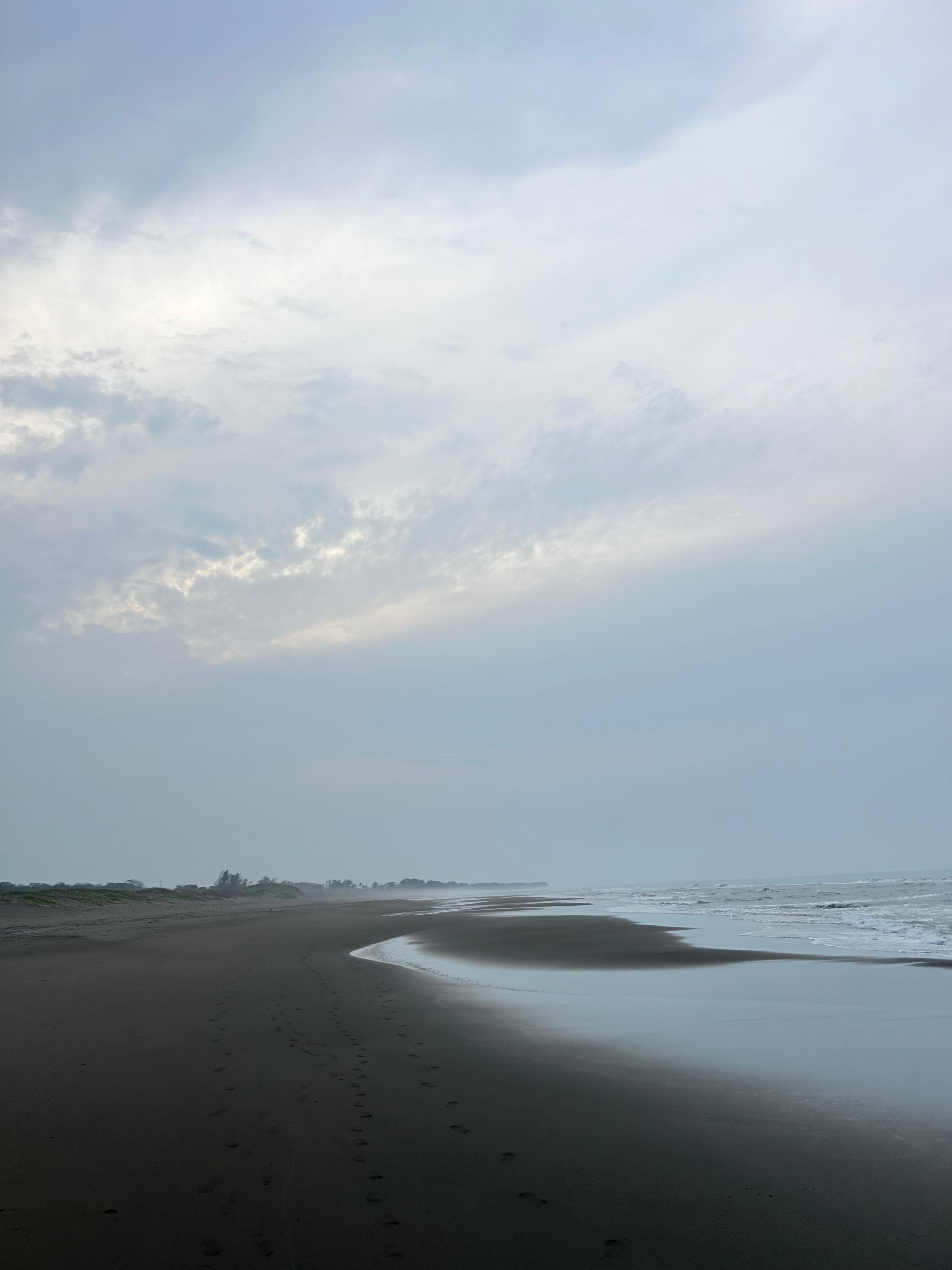 Esta es la playa, magnífica para caminar, segura, limpia, muy bien