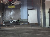 Parking garage skunk
