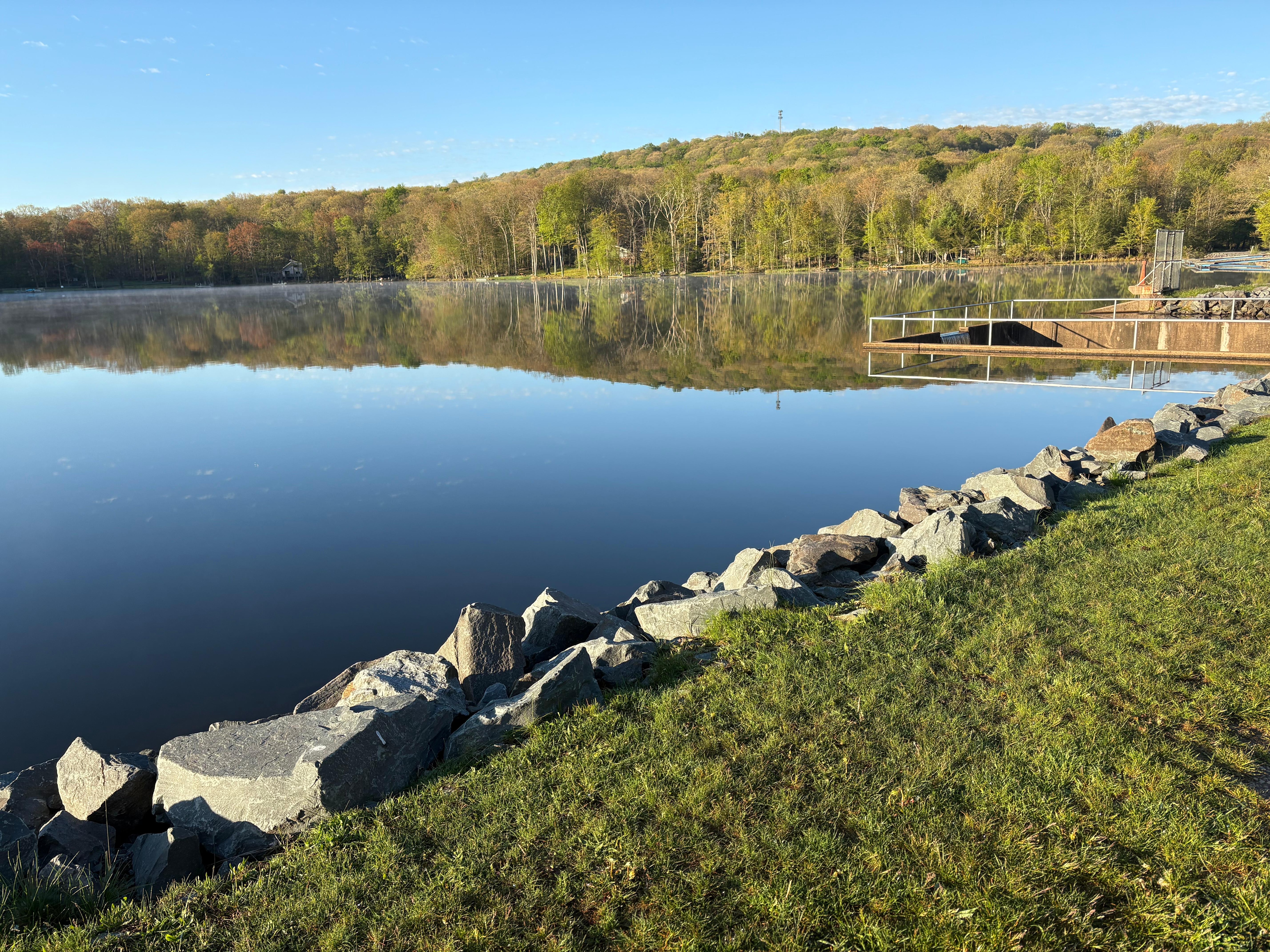 Walk down to the lake, it’s beautiful!