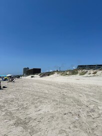 goes directly on the beach