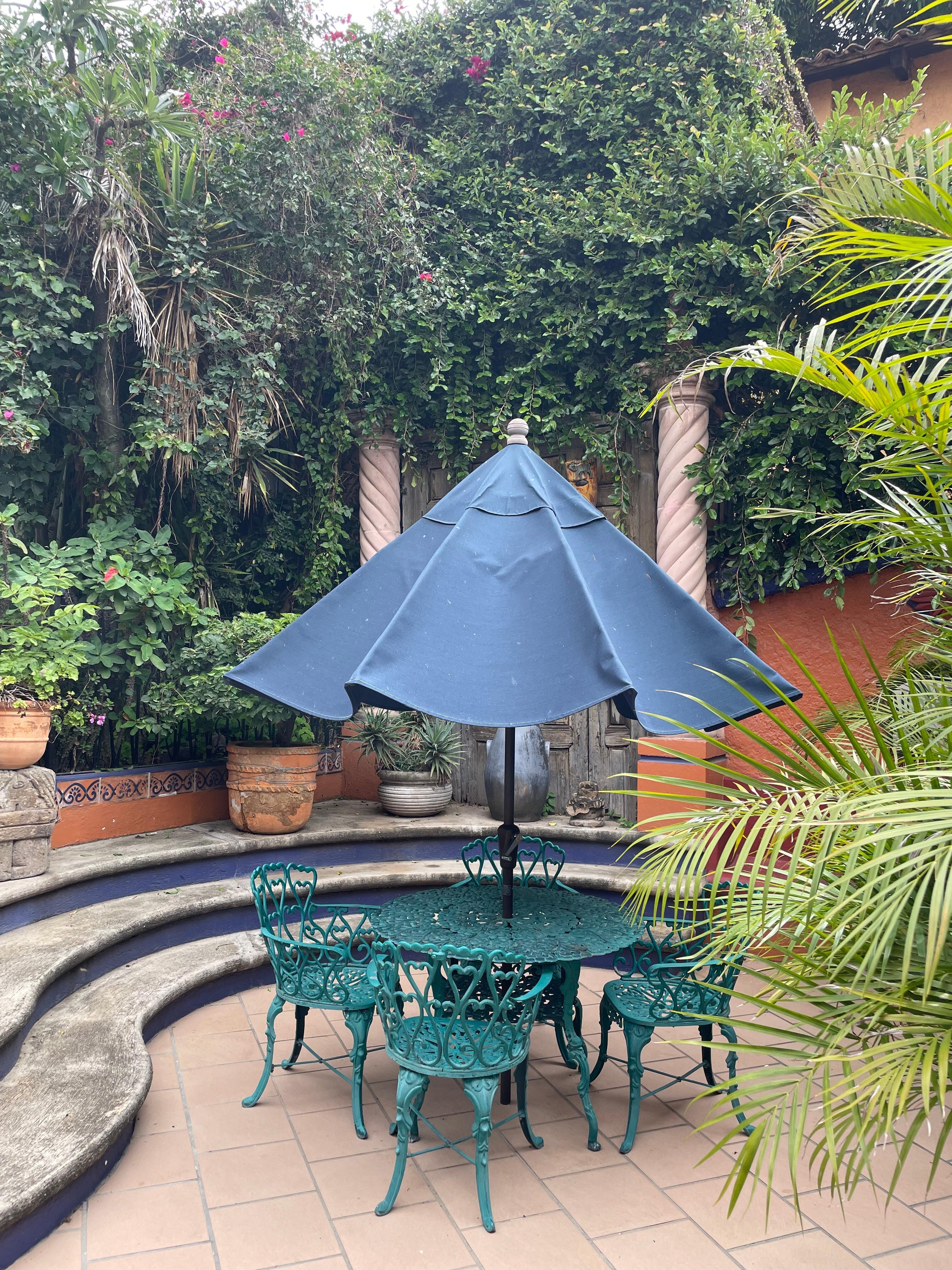First patio. We didn’t spend a lot of time in the garden as we were there in high mosquito season! 