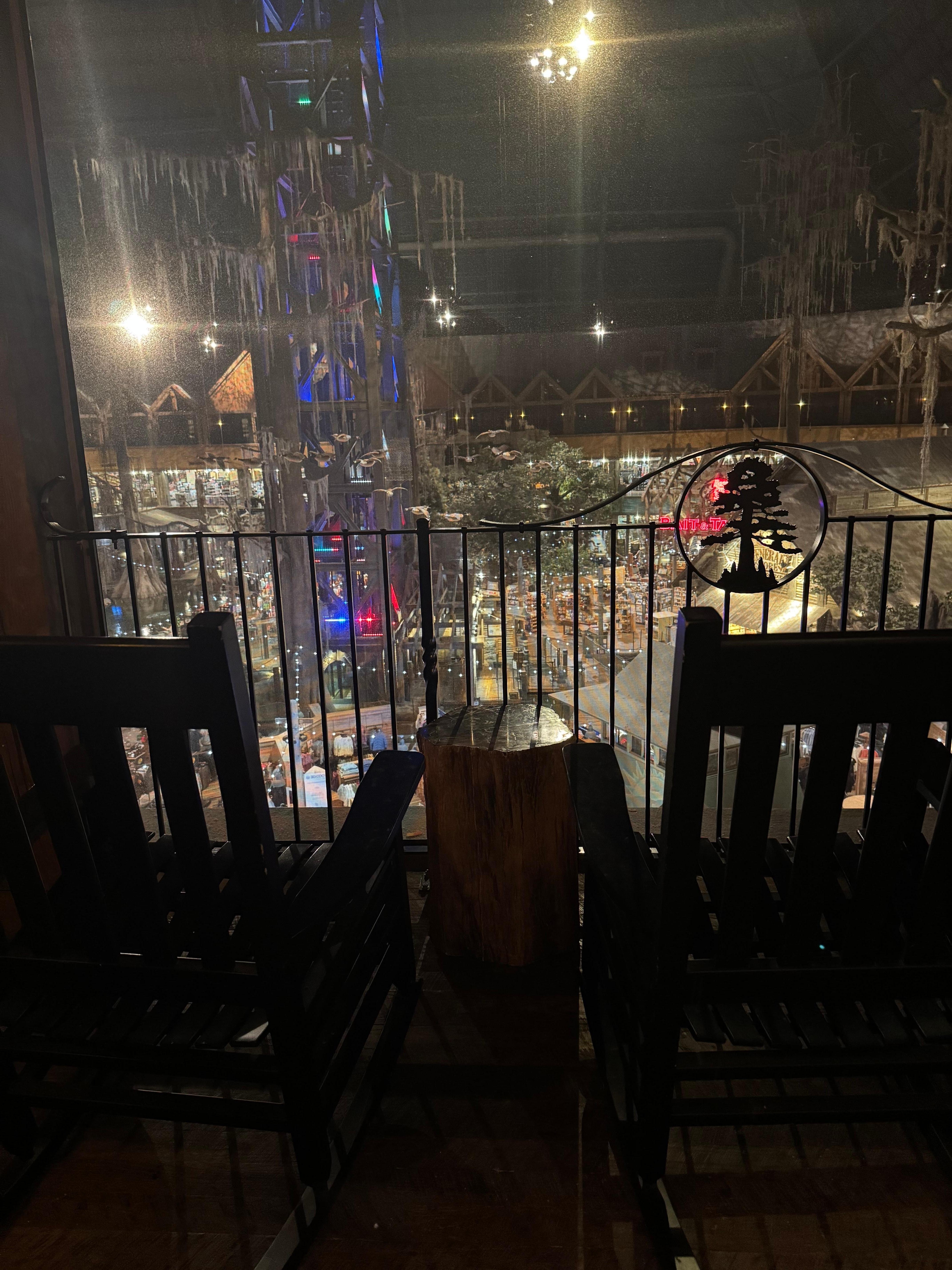 Porch view into the store